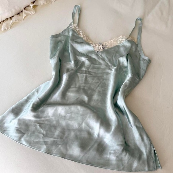 George Tops - george‎ green silky cami tank top womens large